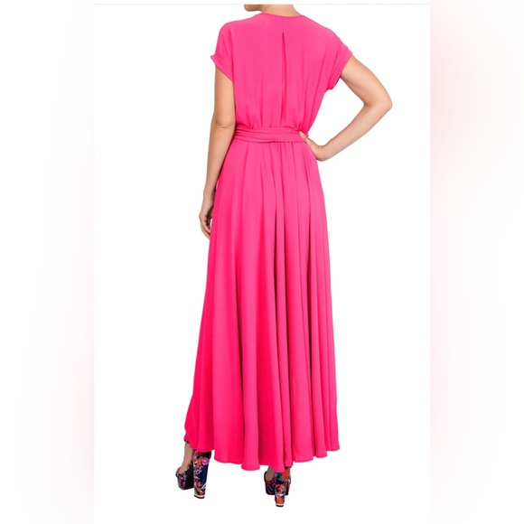 Meghan Fabulous BNWT Jasmine Maxi Dress Neon Pink XL! - Picture 4 of 6